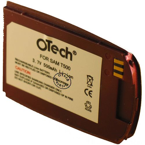 Batt type SAM T500 red 3.6V Li-Ion 500mAh