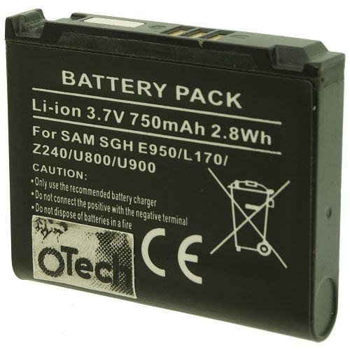 Batt type SAM U900 / Z248 / E950 3.7V Li-Ion 750mAh