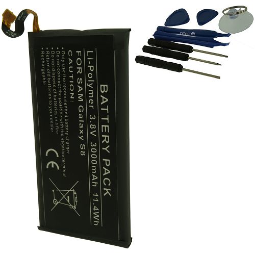 Batt type SAM Galaxy S8 (avec outils) 3.8V Li-Ion 3000mAh