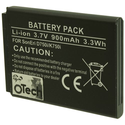 Batt type SON K750i 3.7V Li-Ion 900mAh
