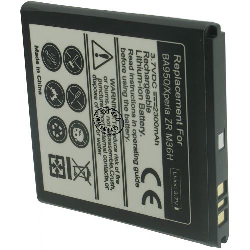 Batt type SON BA950 3.7V Li-Ion 2300mAh