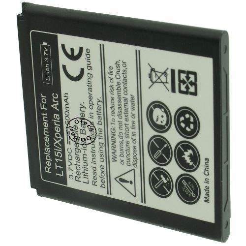 Batt type SON LT15i 3.7V Li-Ion 1200mAh