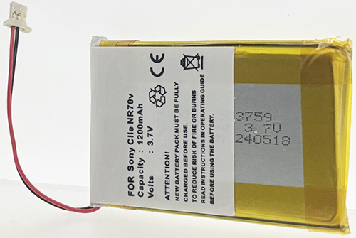 Batt type SON Clie NR70v 3.7V Li-Ion 1200mAh